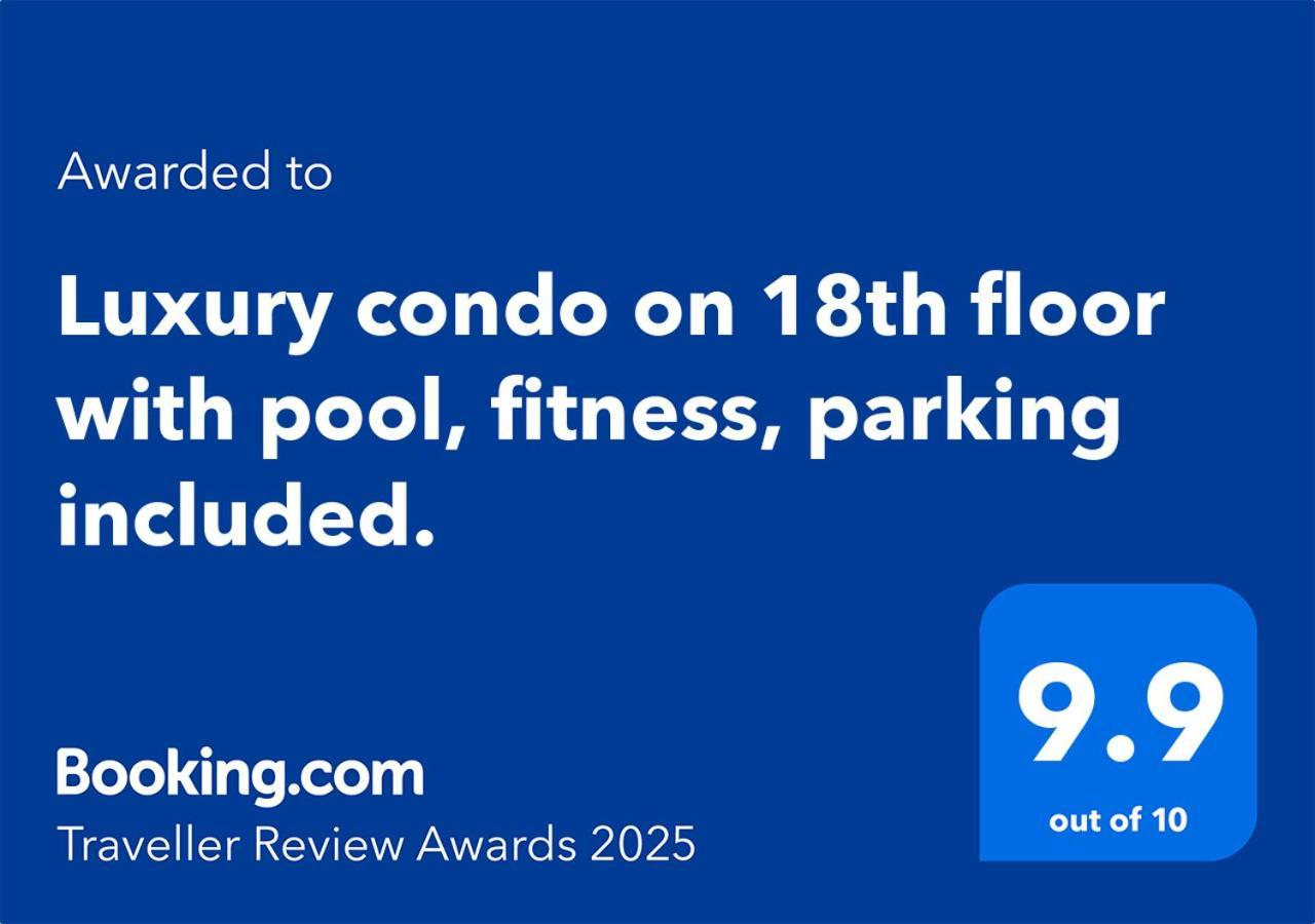 Luxury Condo On 18Th Floor With Pool, Fitness, Parking Included. Skopie Exterior foto